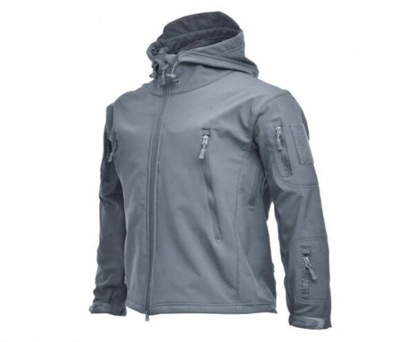 Men's Jacket Soft Shell Shark Skin Fleece Waterproof Windproof Windbreaker Tactical Coat for Hiking Camping Hunting Thermal Male