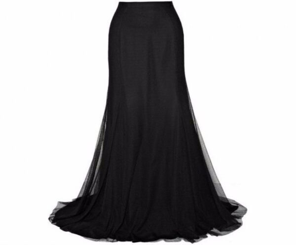 New Arrival Mermaid Tulle Skirt Custom Made Floor Length Full Length Skirt Long Maxi Black Tutu Skirts Women Formal Party